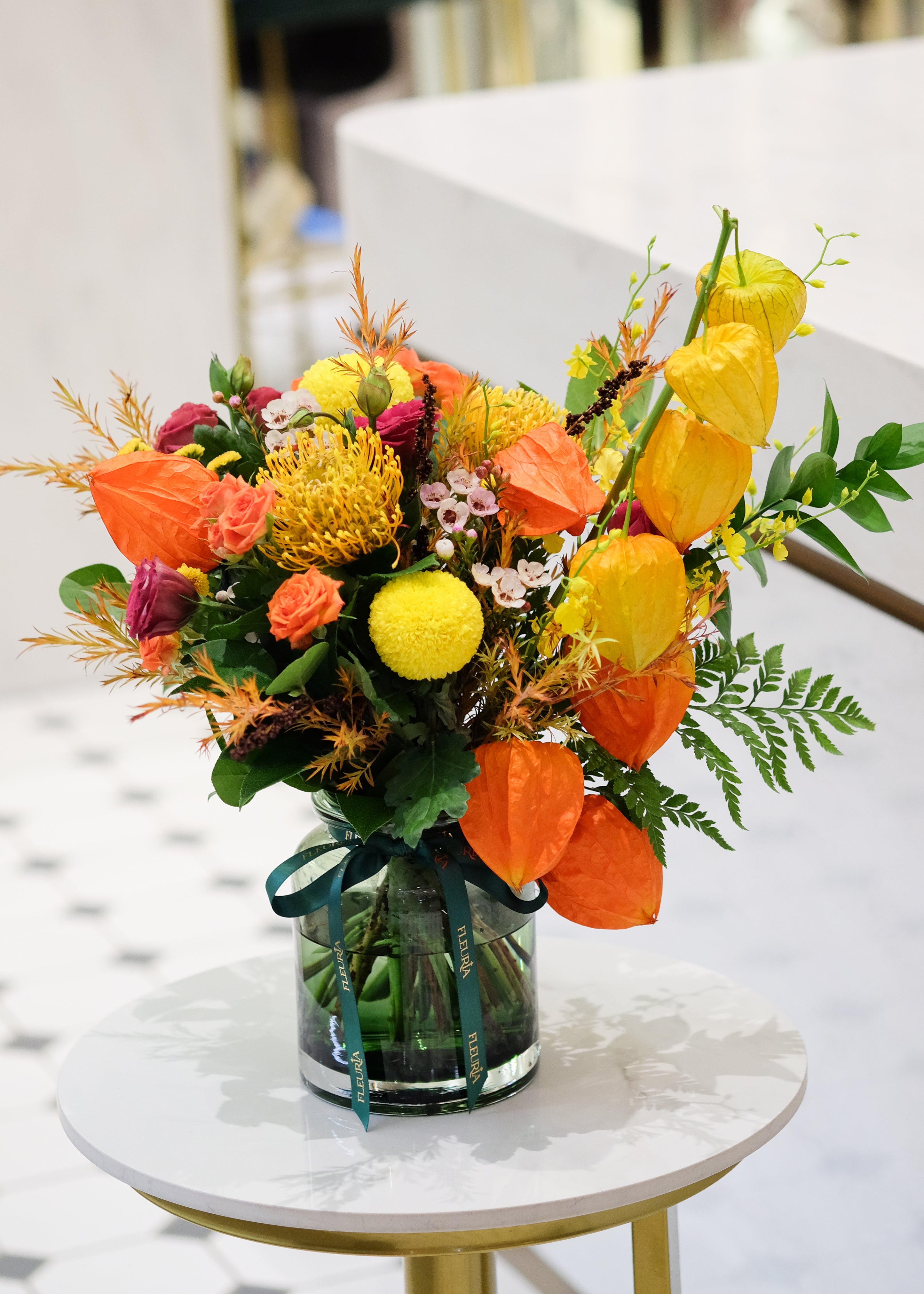 The Lantern Mid-Autumn Bouquet in Vase