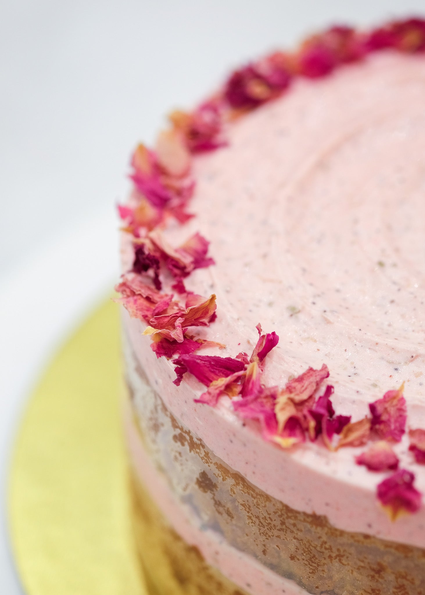 Kulfi Roase Naked Cake